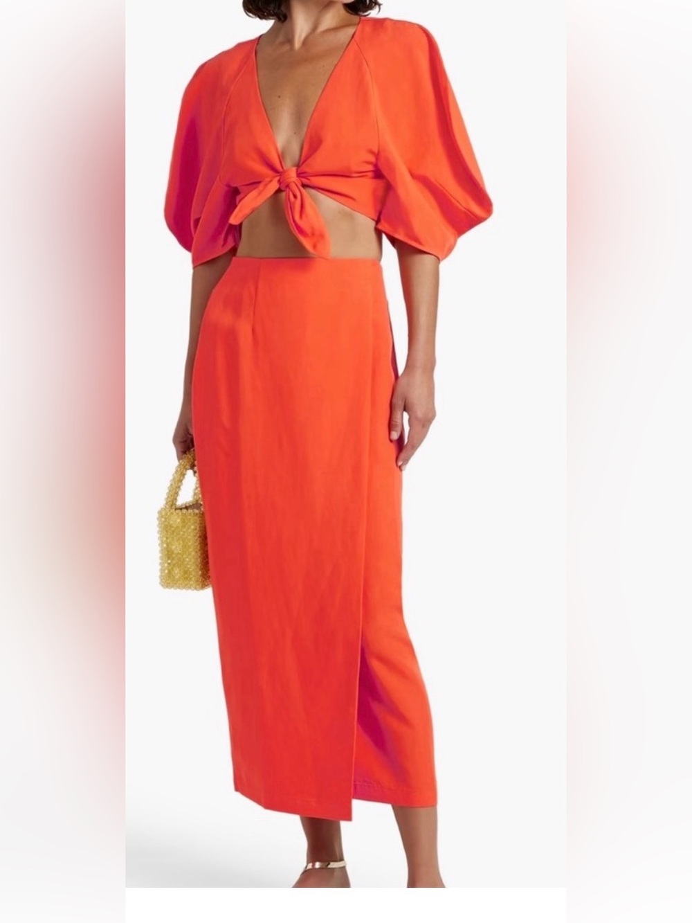 Mara Hoffman Orange Midi Set -Size XS